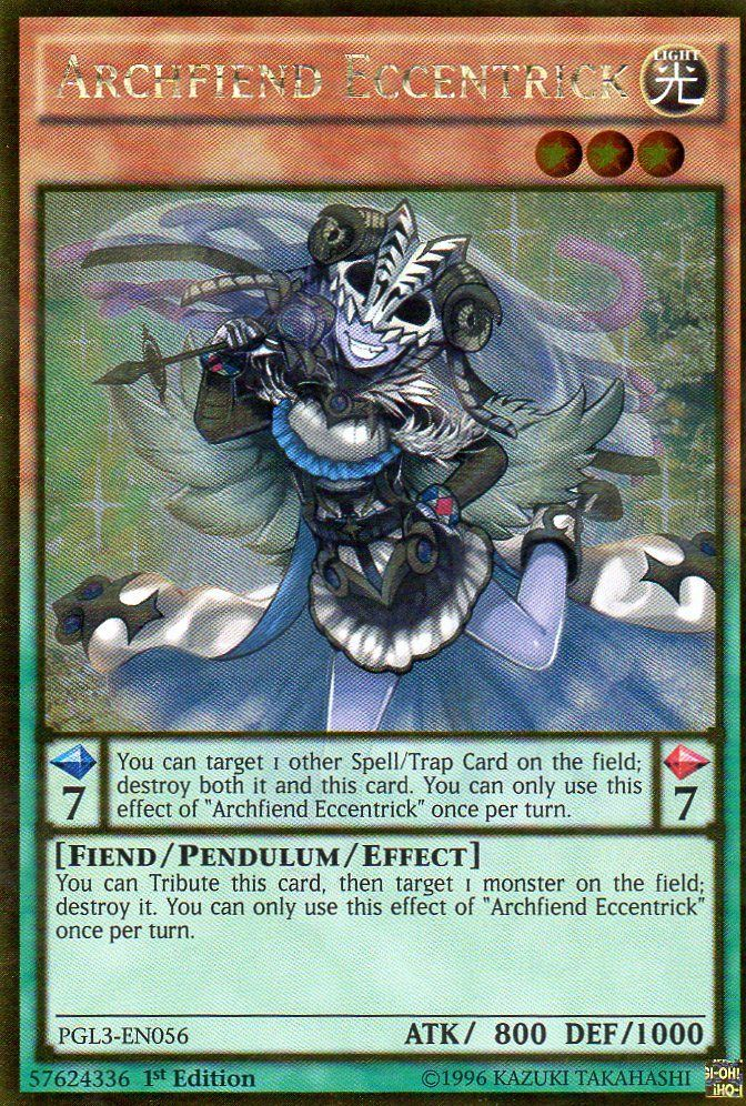 Archfiend Eccentrick [PGL3-EN056] Gold Rare | Jomio and Rueliete's Cards and Comics