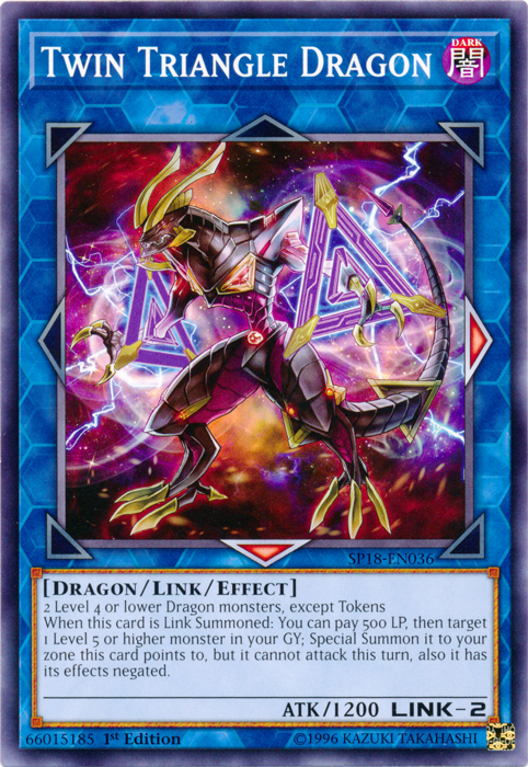 Twin Triangle Dragon [SP18-EN036] Common | Jomio and Rueliete's Cards and Comics
