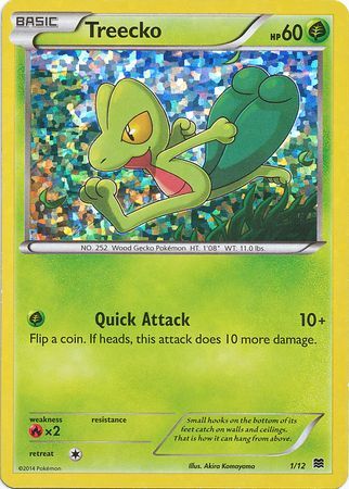 Treecko (1/12) [McDonald's Promos: 2015 Collection] | Jomio and Rueliete's Cards and Comics