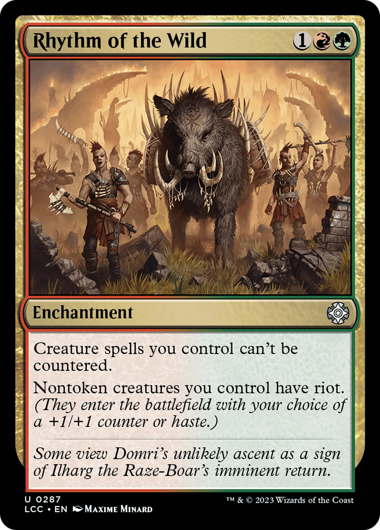 Rhythm of the Wild [The Lost Caverns of Ixalan Commander] | Jomio and Rueliete's Cards and Comics