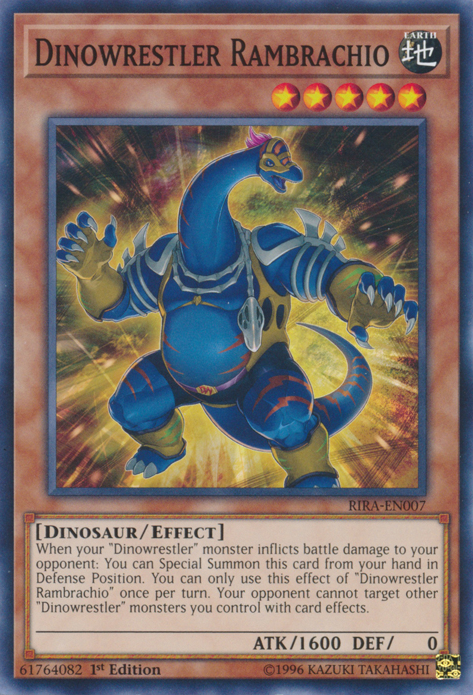 Dinowrestler Rambrachio [RIRA-EN007] Common | Jomio and Rueliete's Cards and Comics