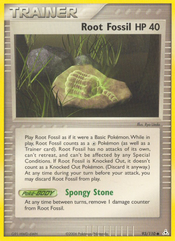 Root Fossil (93/110) [EX: Holon Phantoms] | Jomio and Rueliete's Cards and Comics