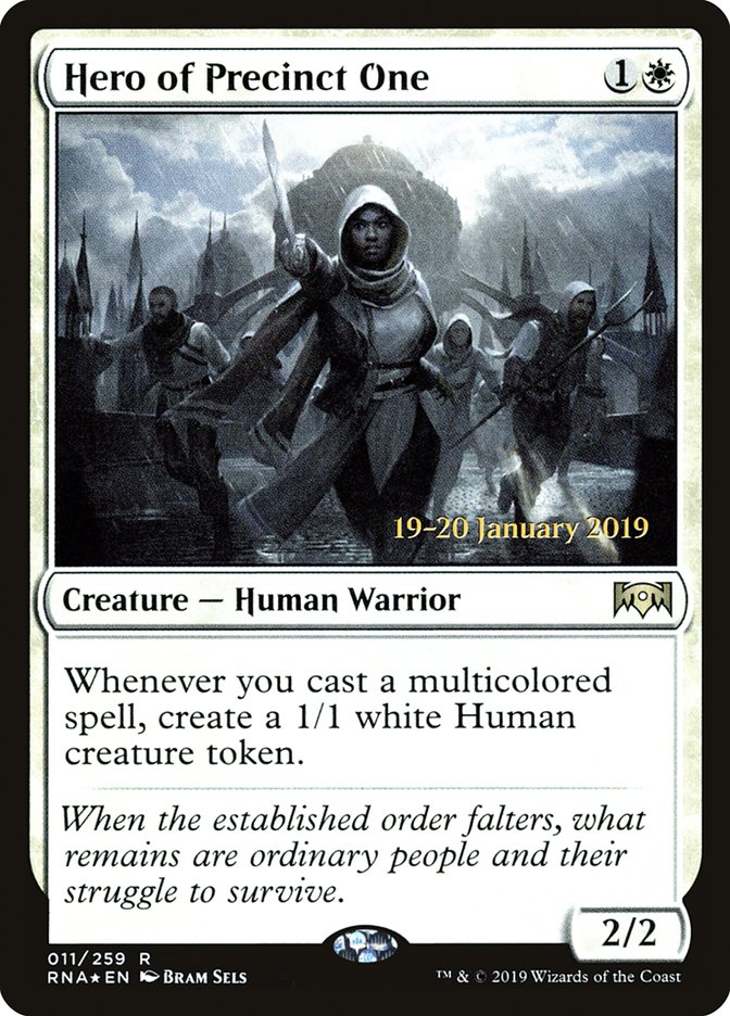 Hero of Precinct One [Ravnica Allegiance Prerelease Promos] | Jomio and Rueliete's Cards and Comics