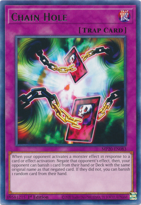 Chain Hole [MP20-EN083] Rare | Jomio and Rueliete's Cards and Comics