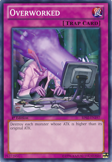 Overworked [BP02-EN197] Common | Jomio and Rueliete's Cards and Comics