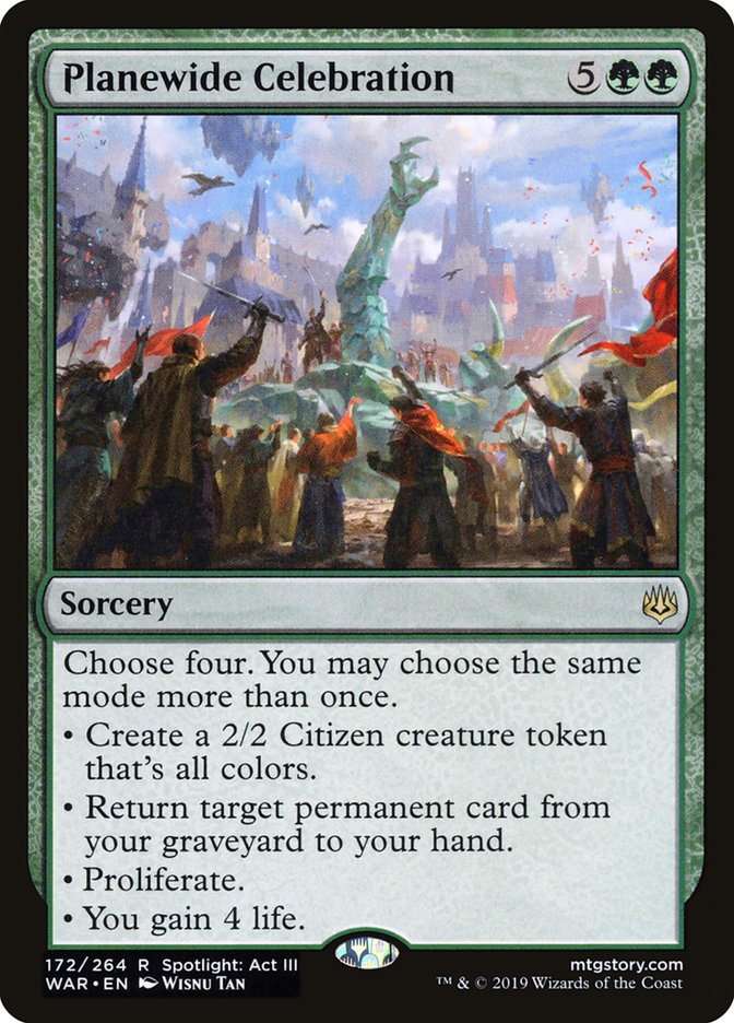 Planewide Celebration [War of the Spark] | Jomio and Rueliete's Cards and Comics