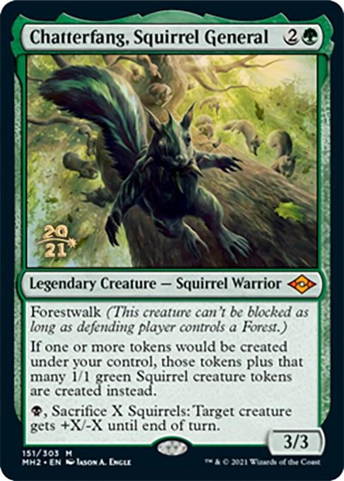 Chatterfang, Squirrel General [Modern Horizons 2 Prerelease Promos] | Jomio and Rueliete's Cards and Comics