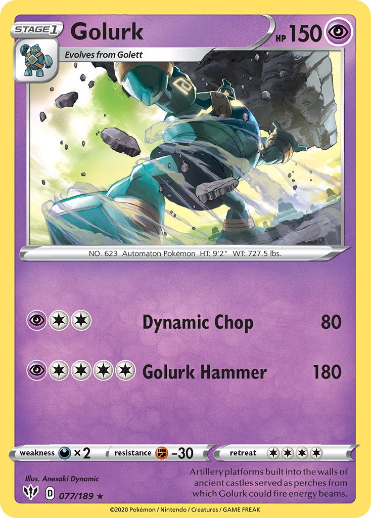 Golurk (077/189) [Sword & Shield: Darkness Ablaze] | Jomio and Rueliete's Cards and Comics