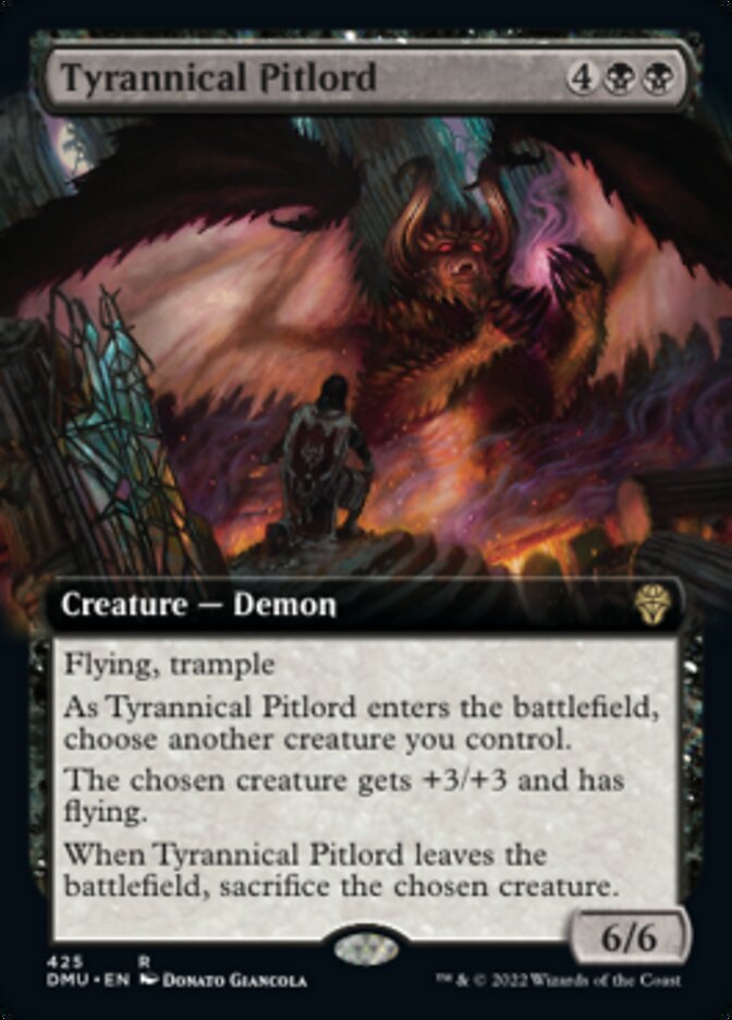Tyrannical Pitlord (Extended Art) [Dominaria United] | Jomio and Rueliete's Cards and Comics