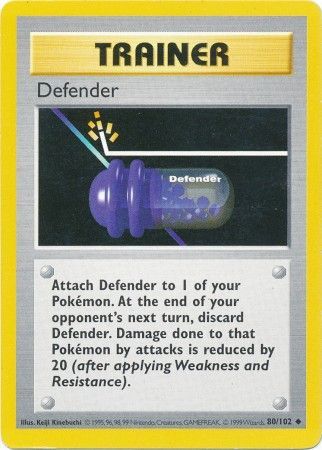 Defender (80/102) [Base Set Shadowless Unlimited] | Jomio and Rueliete's Cards and Comics