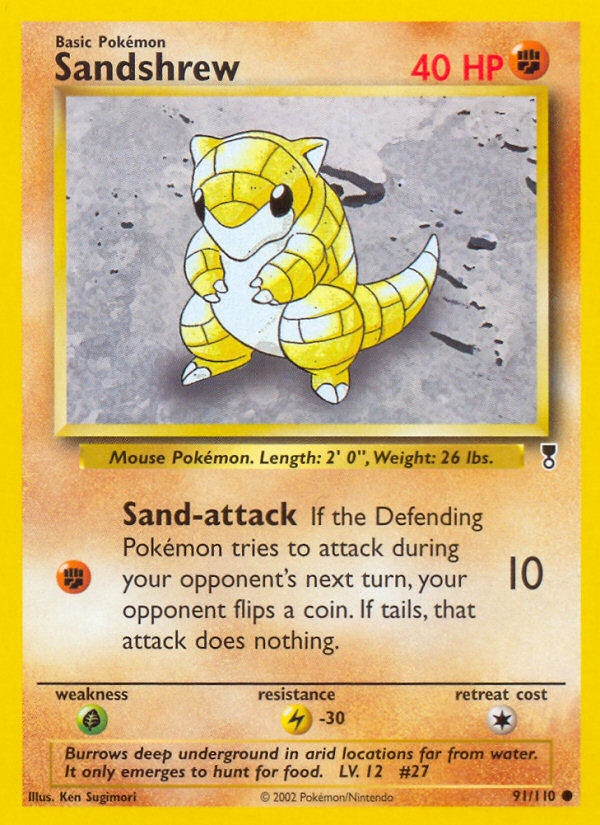 Sandshrew (91/110) [Legendary Collection] | Jomio and Rueliete's Cards and Comics
