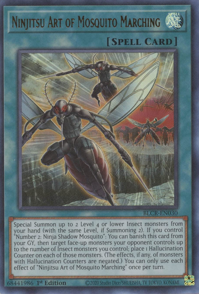 Ninjitsu Art of Mosquito Marching [BLCR-EN030] Ultra Rare | Jomio and Rueliete's Cards and Comics
