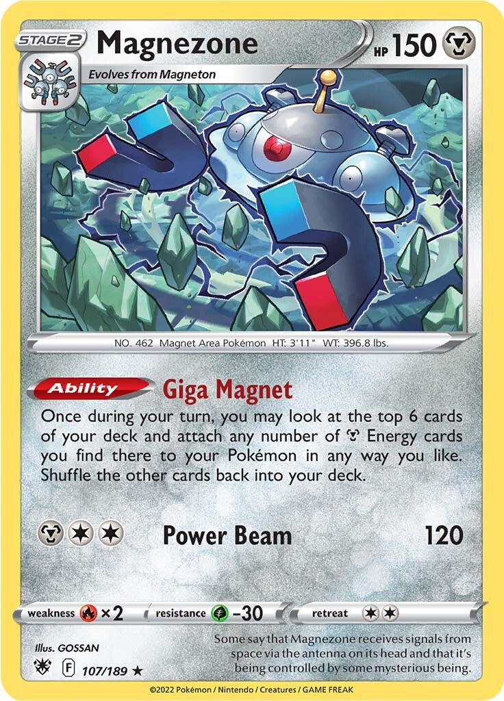 Magnezone (107/189) (Theme Deck Exclusive) [Sword & Shield: Astral Radiance] | Jomio and Rueliete's Cards and Comics