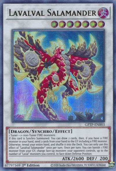 Lavalval Salamander [GFTP-EN003] Ultra rare | Jomio and Rueliete's Cards and Comics