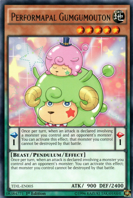Performapal Gumgumouton [TDIL-EN005] Rare | Jomio and Rueliete's Cards and Comics