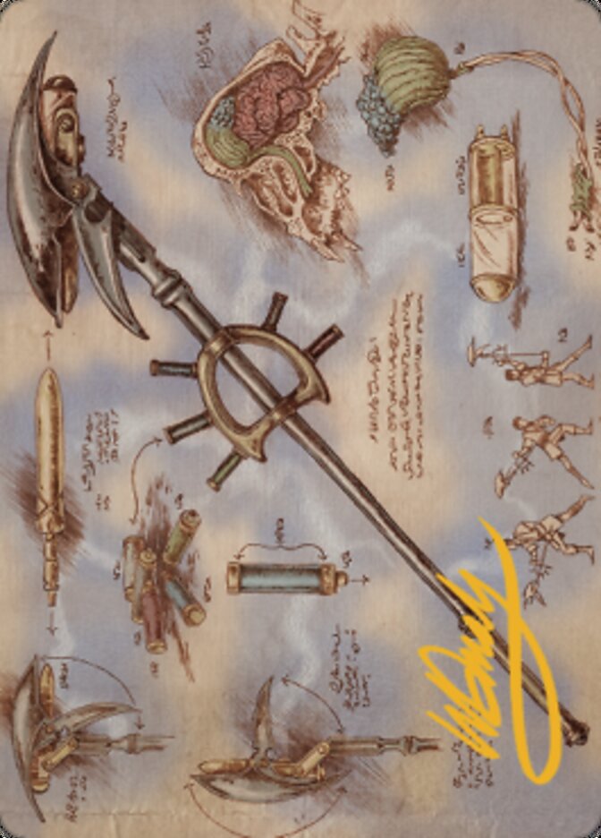 Staff of Domination Art Card (Gold-Stamped Signature) [The Brothers' War Art Series] | Jomio and Rueliete's Cards and Comics