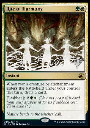 Rite of Harmony (Promo Pack) [Innistrad: Midnight Hunt Promos] | Jomio and Rueliete's Cards and Comics