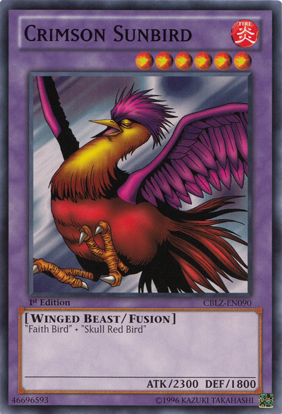 Crimson Sunbird [CBLZ-EN090] Common | Jomio and Rueliete's Cards and Comics