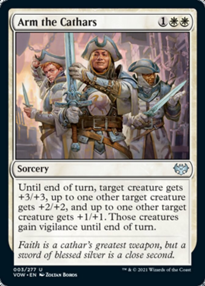 Arm the Cathars [Innistrad: Crimson Vow] | Jomio and Rueliete's Cards and Comics