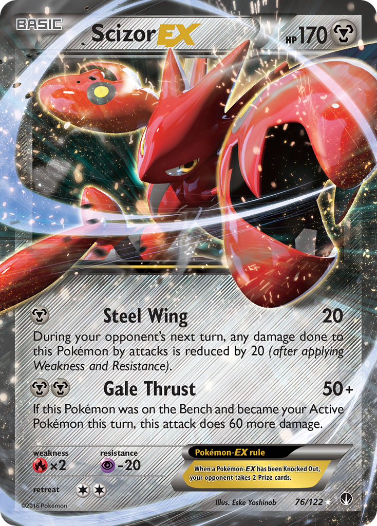 Scizor EX (76/122) [XY: BREAKpoint] | Jomio and Rueliete's Cards and Comics