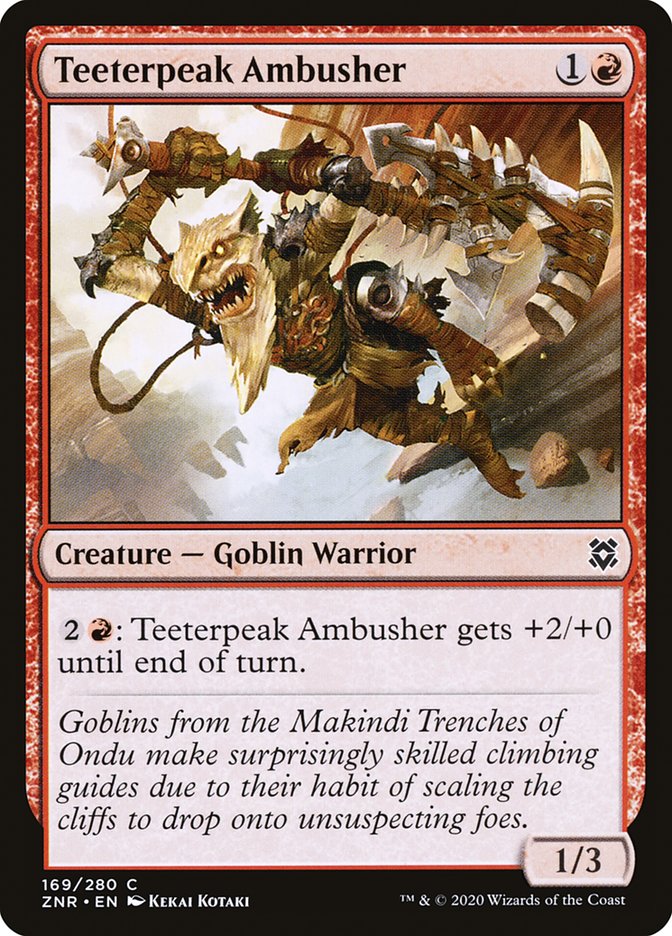 Teeterpeak Ambusher [Zendikar Rising] | Jomio and Rueliete's Cards and Comics