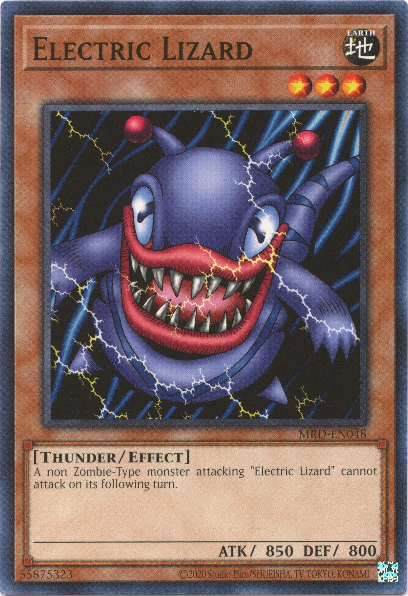 Electric Lizard (25th Anniversary) [MRD-EN048] Common | Jomio and Rueliete's Cards and Comics