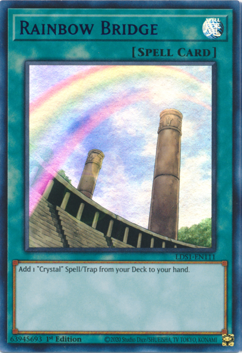 Rainbow Bridge (Blue) [LDS1-EN111] Ultra Rare | Jomio and Rueliete's Cards and Comics