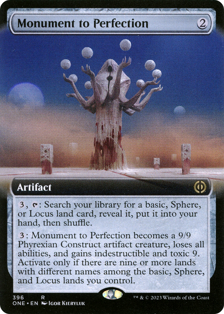Monument to Perfection (Extended Art) [Phyrexia: All Will Be One] | Jomio and Rueliete's Cards and Comics