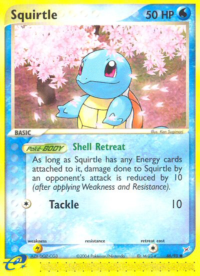 Squirtle (46/95) [EX: Team Magma vs Team Aqua] | Jomio and Rueliete's Cards and Comics
