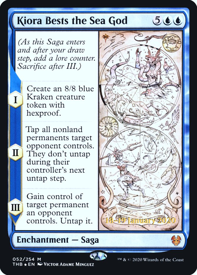 Kiora Bests the Sea God [Theros Beyond Death Prerelease Promos] | Jomio and Rueliete's Cards and Comics