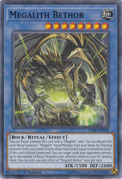 Megalith Bethor [IGAS-EN039] Common | Jomio and Rueliete's Cards and Comics