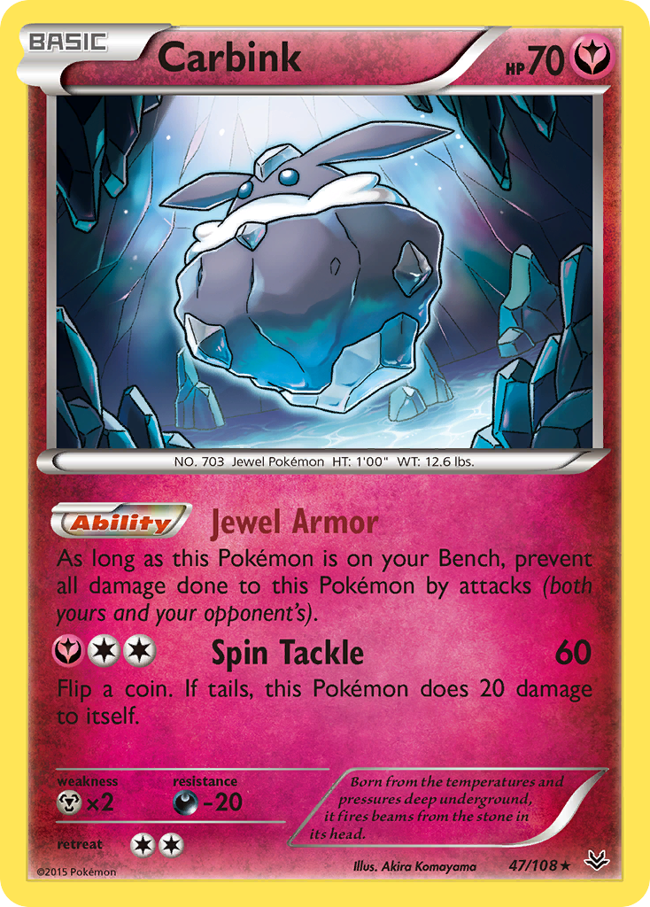 Carbink (47/108) [XY: Roaring Skies] | Jomio and Rueliete's Cards and Comics