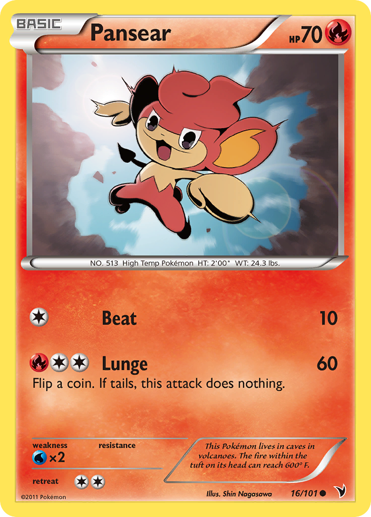 Pansear (16/101) [Black & White: Noble Victories] | Jomio and Rueliete's Cards and Comics
