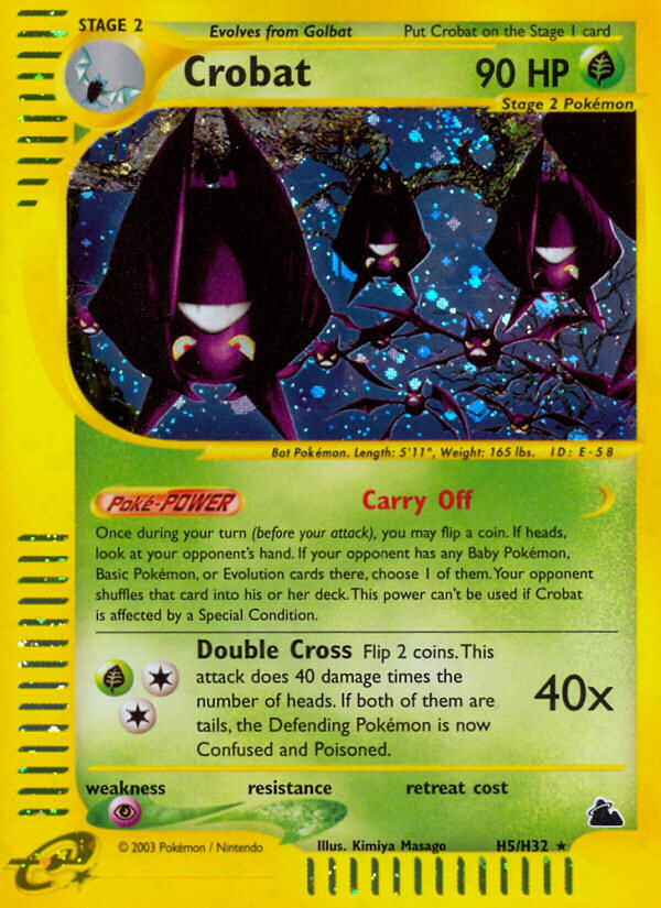 Crobat (H5/H32) [Skyridge] | Jomio and Rueliete's Cards and Comics