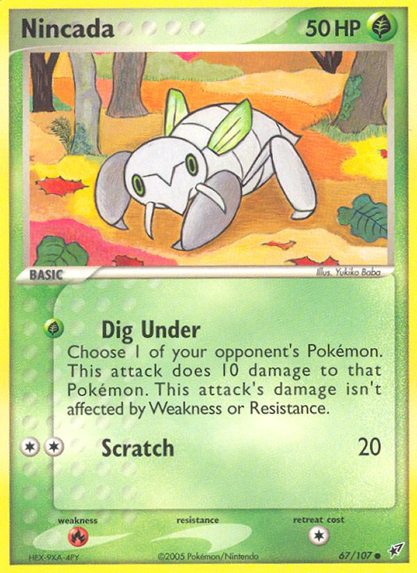 Nincada (67/107) [EX: Deoxys] | Jomio and Rueliete's Cards and Comics