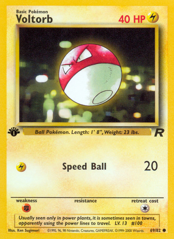 Voltorb (69/82) [Team Rocket 1st Edition] | Jomio and Rueliete's Cards and Comics