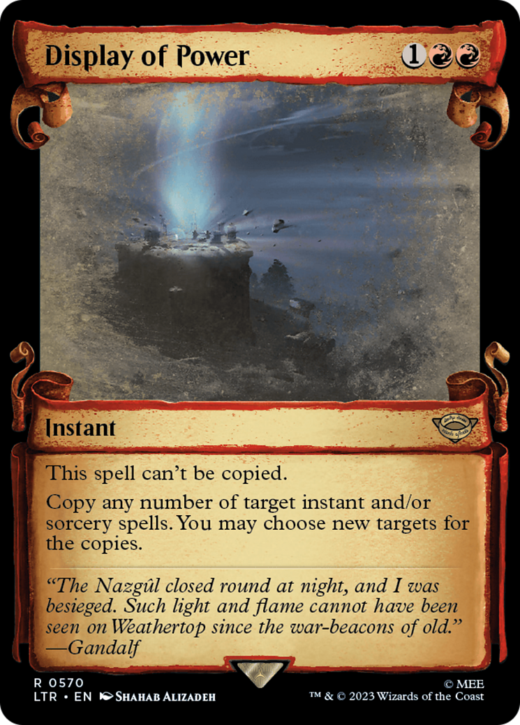 Display of Power [The Lord of the Rings: Tales of Middle-Earth Showcase Scrolls] | Jomio and Rueliete's Cards and Comics