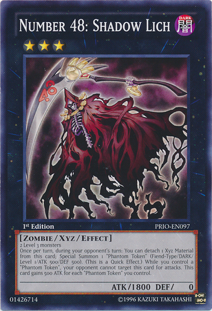 Number 48: Shadow Lich [PRIO-EN097] Common | Jomio and Rueliete's Cards and Comics