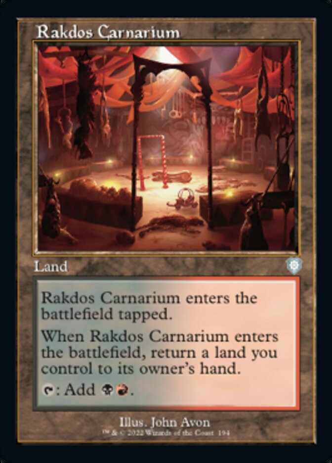 Rakdos Carnarium (Retro) [The Brothers' War Commander] | Jomio and Rueliete's Cards and Comics