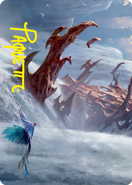Island Art Card (Gold-Stamped Signature) [Strixhaven: School of Mages Art Series] | Jomio and Rueliete's Cards and Comics