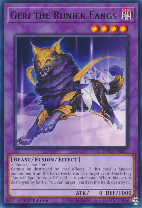 Geri the Runick Fangs [MP23-EN251] Rare | Jomio and Rueliete's Cards and Comics