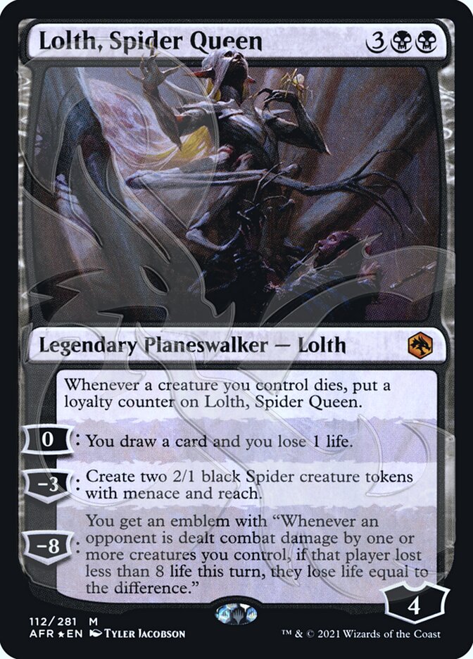 Lolth, Spider Queen (Ampersand Promo) [Dungeons & Dragons: Adventures in the Forgotten Realms Promos] | Jomio and Rueliete's Cards and Comics