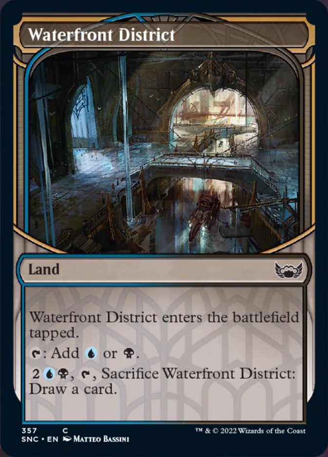 Waterfront District (Showcase Skyscraper) [Streets of New Capenna] | Jomio and Rueliete's Cards and Comics