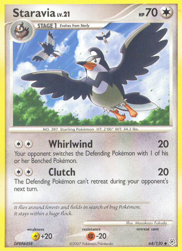 Staravia (64/130) [Diamond & Pearl: Base Set] | Jomio and Rueliete's Cards and Comics