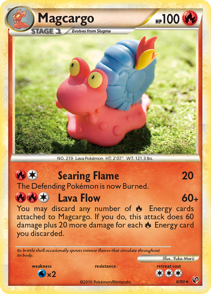 Magcargo (6/90) [HeartGold & SoulSilver: Undaunted] | Jomio and Rueliete's Cards and Comics