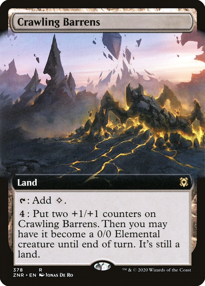 Crawling Barrens (Extended Art) [Zendikar Rising] | Jomio and Rueliete's Cards and Comics