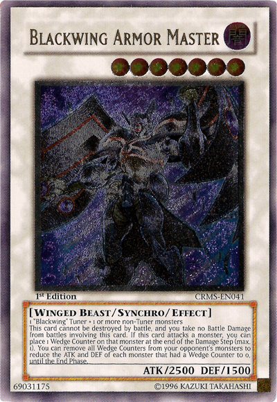 Blackwing Armor Master (UTR) [CRMS-EN041] Ultimate Rare | Jomio and Rueliete's Cards and Comics