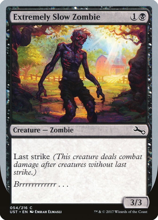 Extremely Slow Zombie ("Brrrrrrrrrrrr...") [Unstable] | Jomio and Rueliete's Cards and Comics