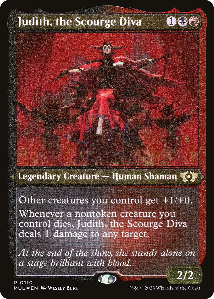 Judith, the Scourge Diva (Foil Etched) [Multiverse Legends] | Jomio and Rueliete's Cards and Comics