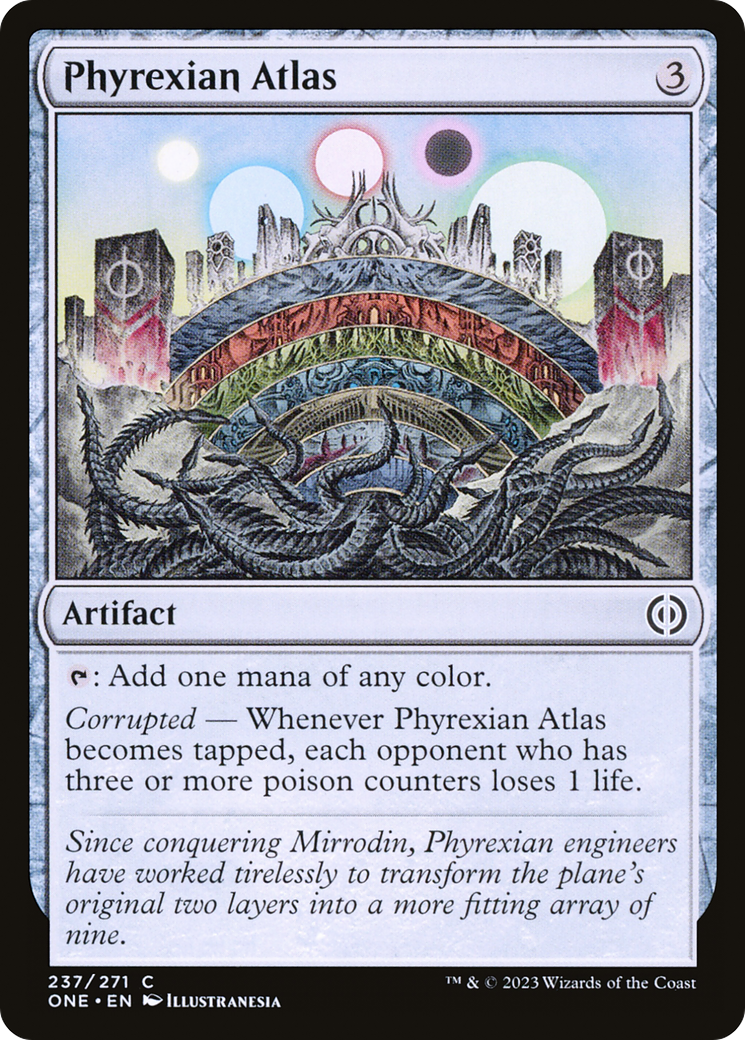 Phyrexian Atlas [Phyrexia: All Will Be One] | Jomio and Rueliete's Cards and Comics